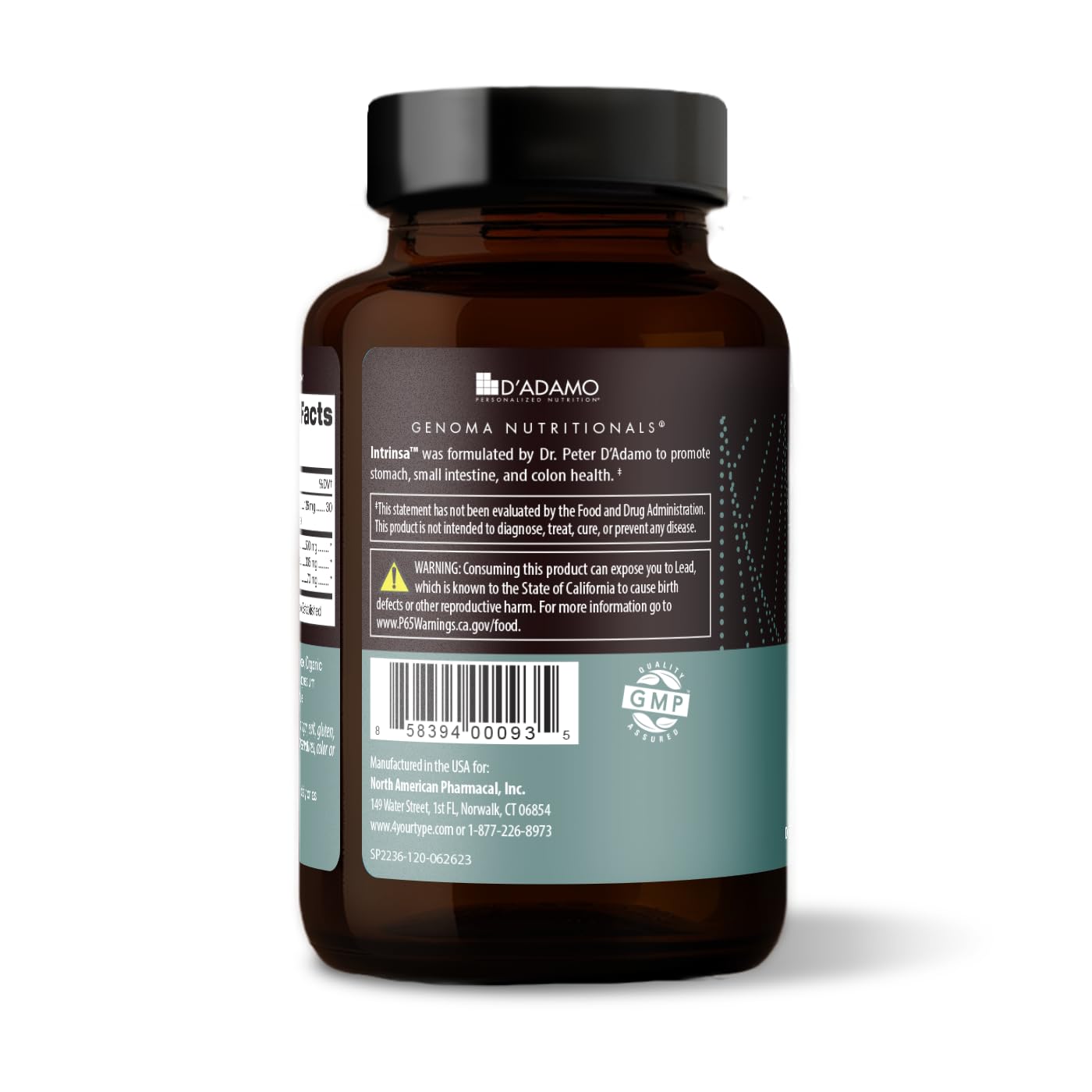 D'Adamo Personalized Nutrition Intestinal Synergy Stack Capsules 90