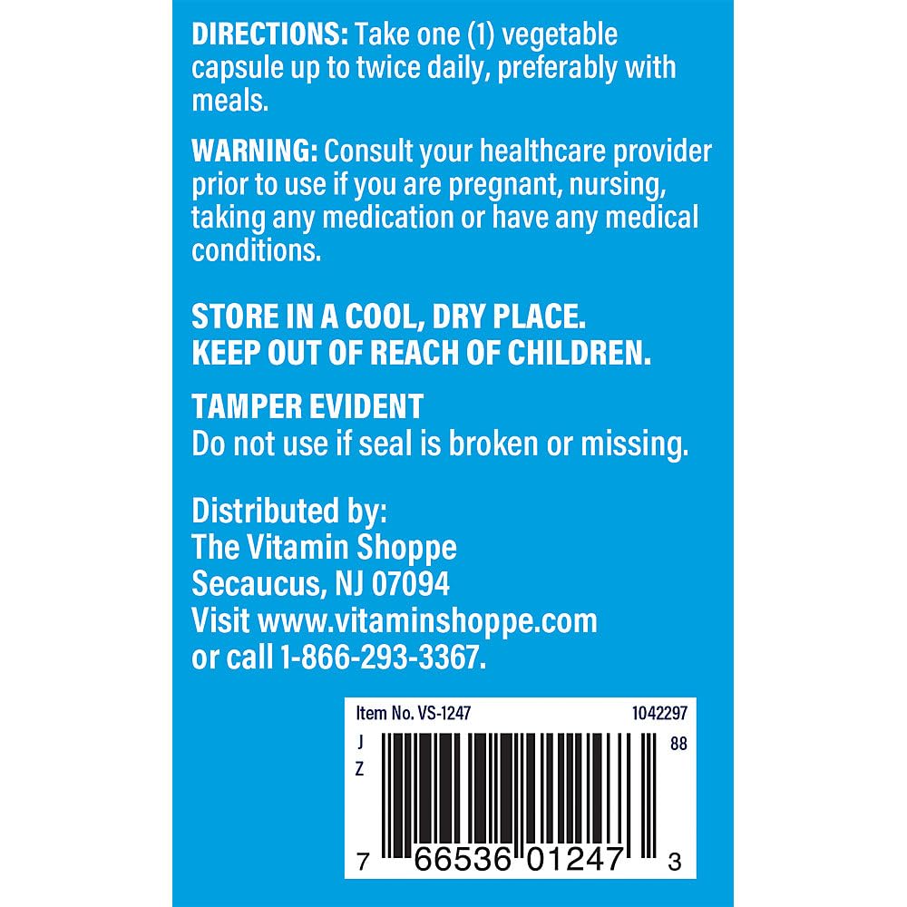 The Vitamin Shoppe Vitamin C 1000mg Vegetarian Capsules, 1 Count