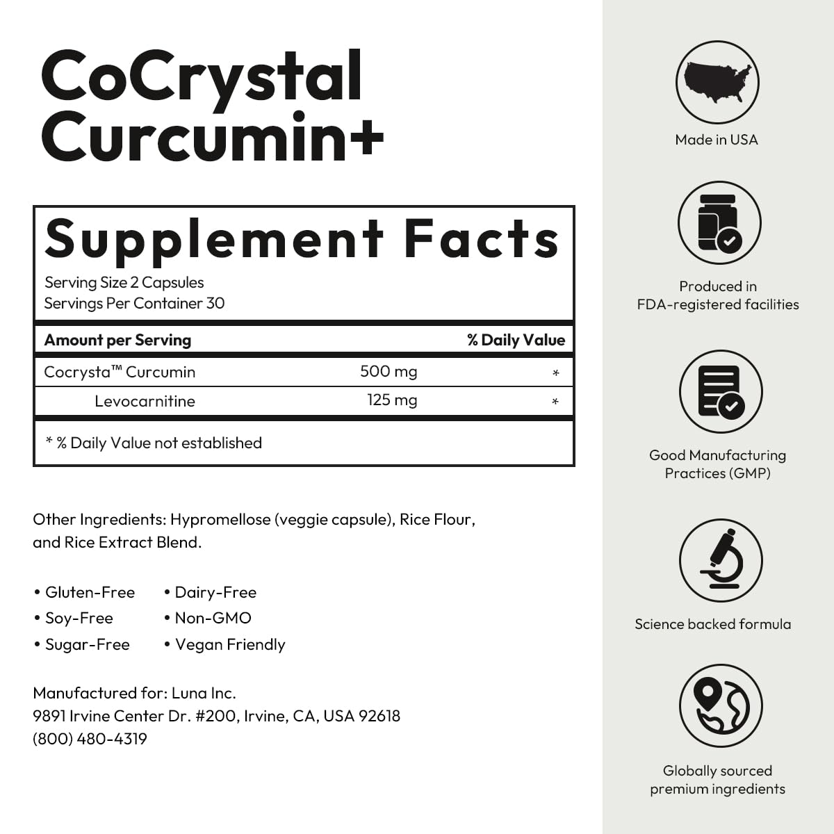 BIGVITA CoCrystal Curcumin+ Capsules, 60 Count
