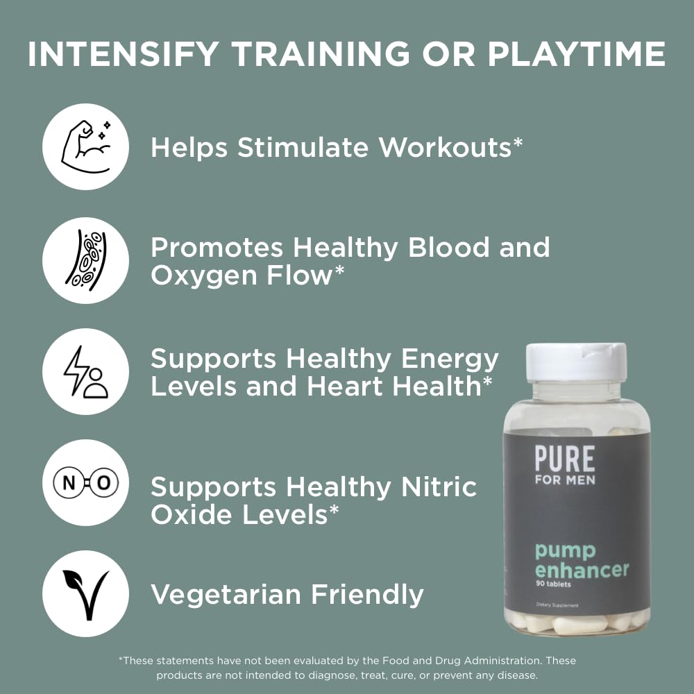 Pure for Men Pump Enhancer Capsules, 90 Count