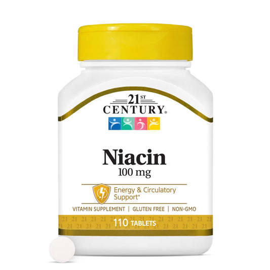 21st Century Niacin Tablets 100 mg, 110 Tablets