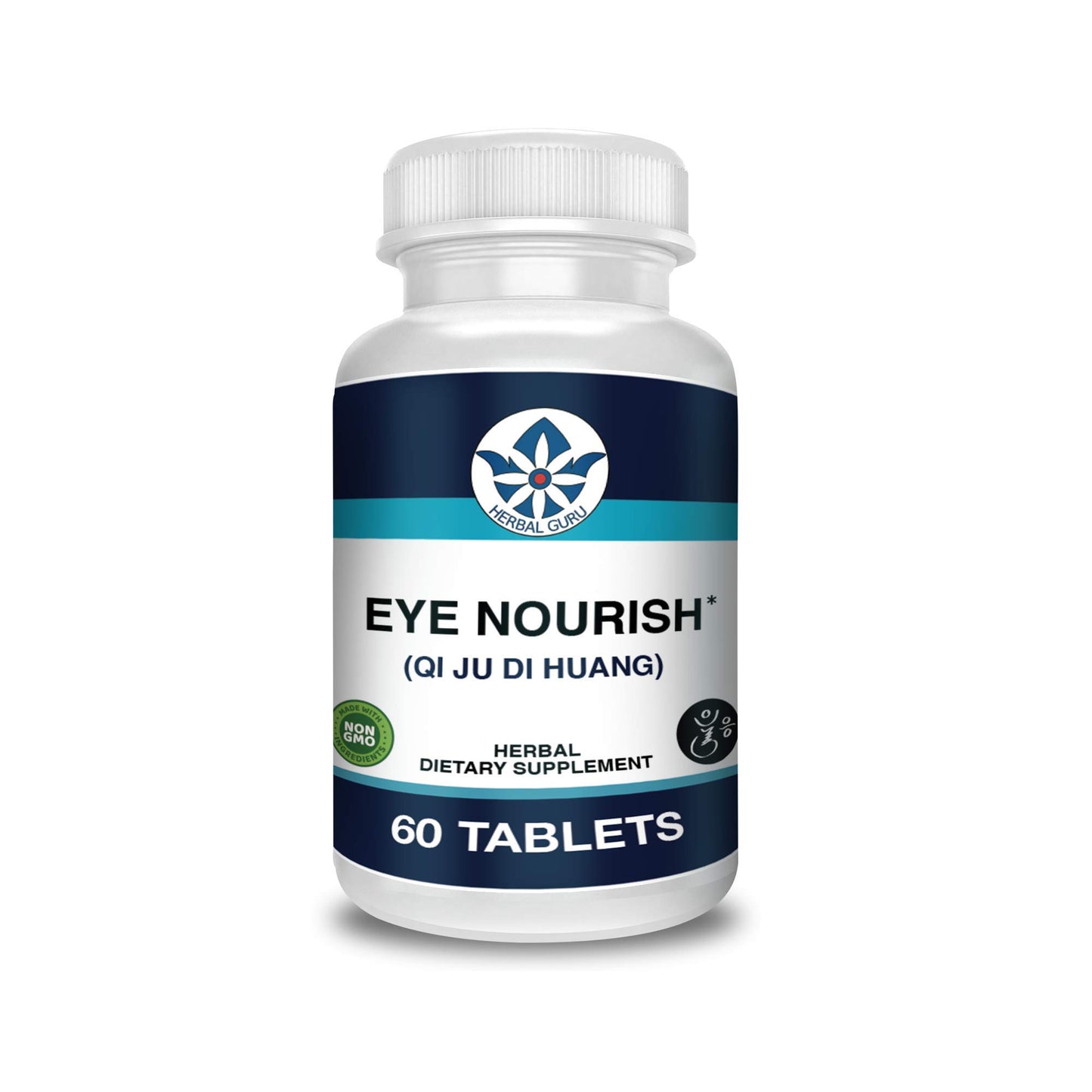 Herb Guru Eye Nourish Qi Ju Di Huang Herbal Support Supplement Capsule, 60 Vegetarian Capsules