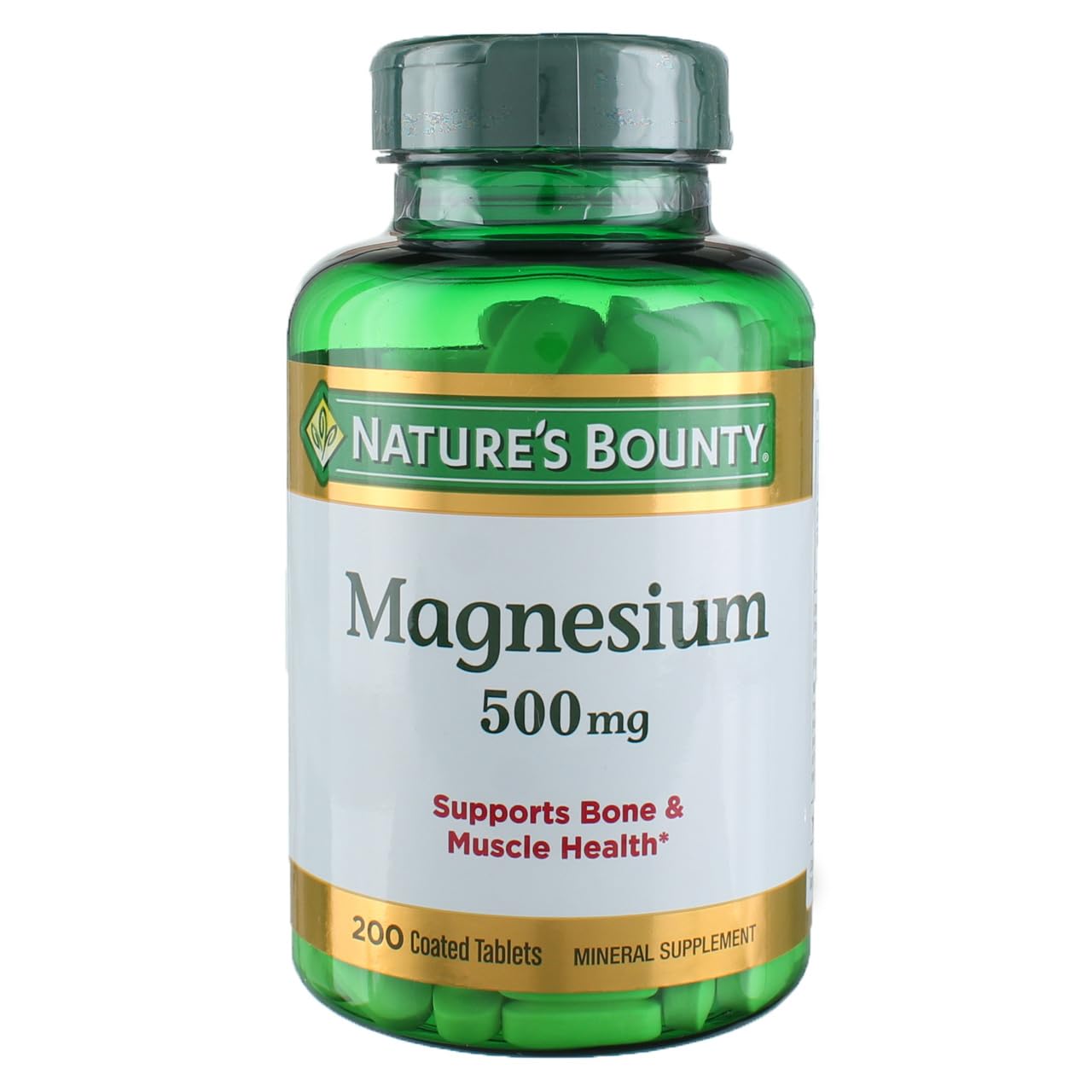 Nature's Bounty Magnesium 500 mg Tablets, 400 Count
