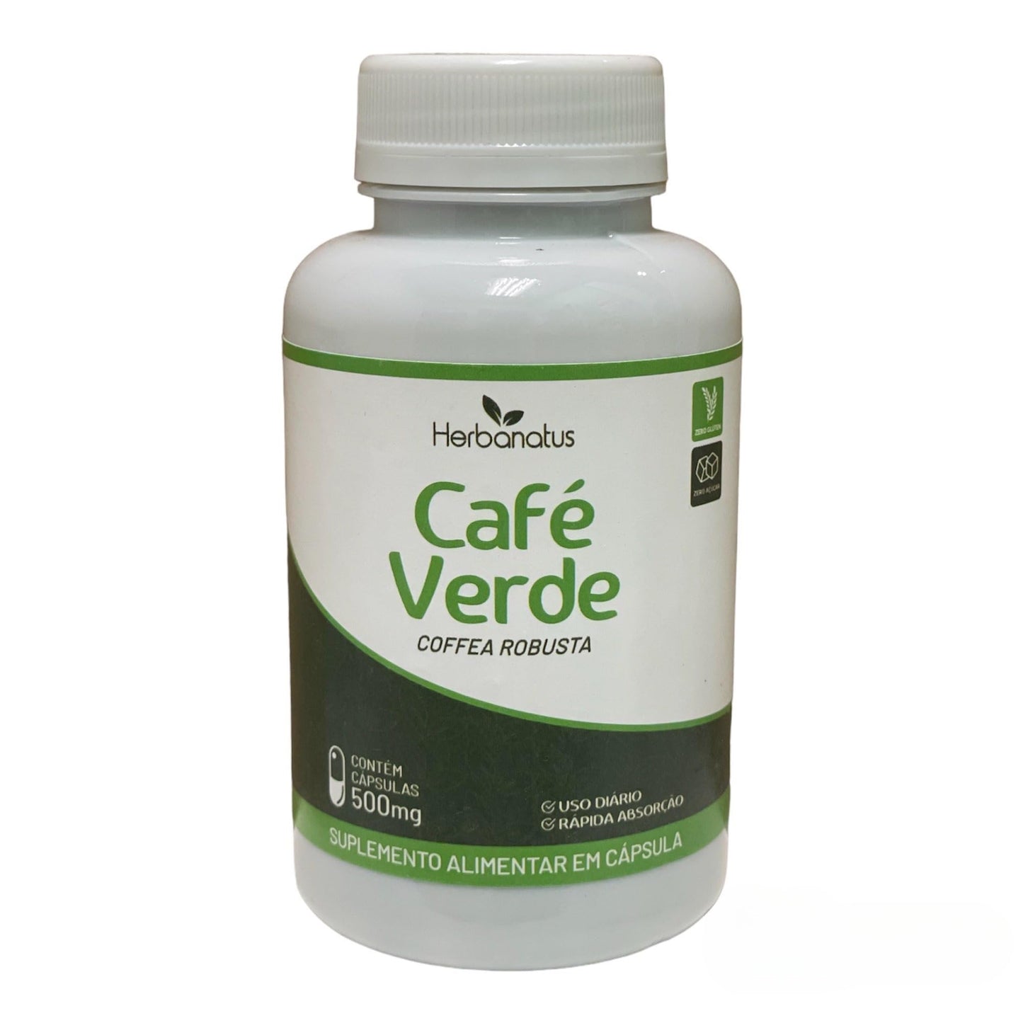 HerbaNatus Cafe Verde 500mg Capsules, 1 Count