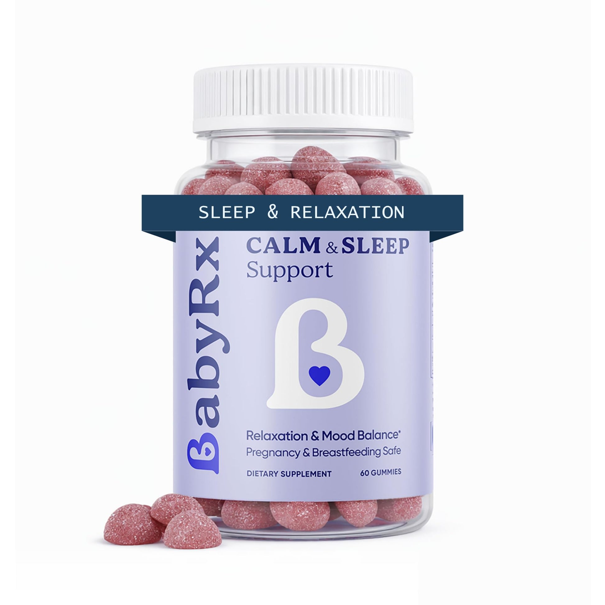 BabyRx Calm & Sleep Support Magnesium Glycinate Gummies, 60 Count