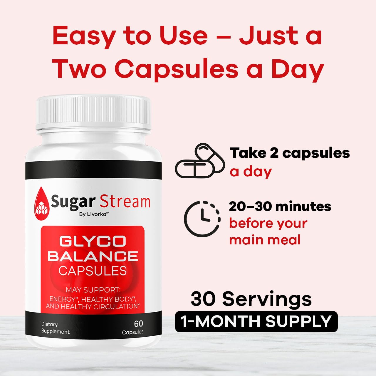LIVORKA SugarStream Capsules 180