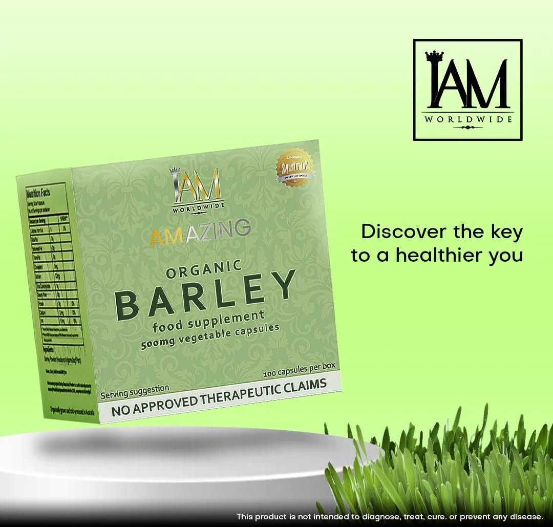 Generic Amazing Organic Barley Capsules, 60 Count