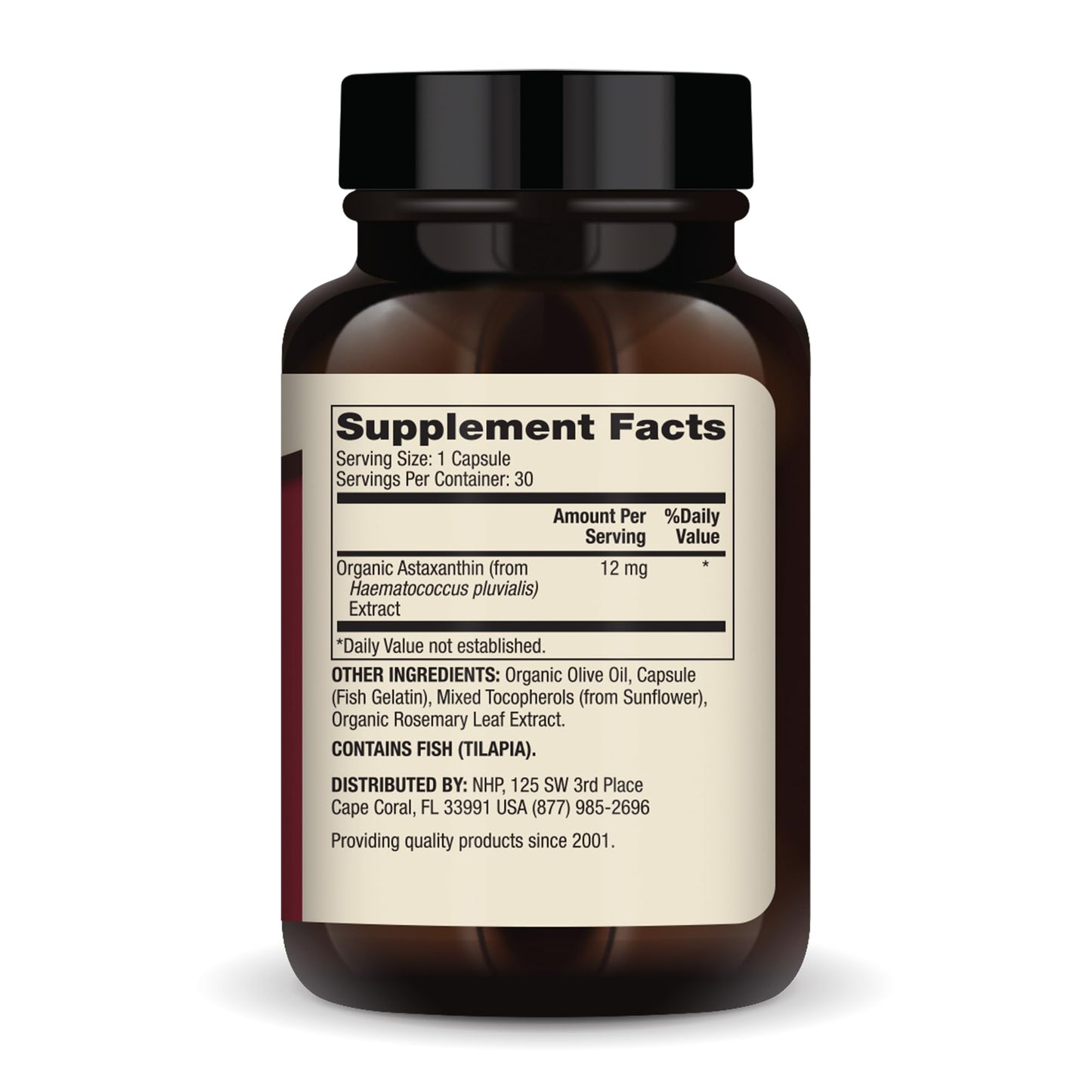 Dr. Mercola Organic Astaxanthin 12 mg Capsule, 30 Capsules
