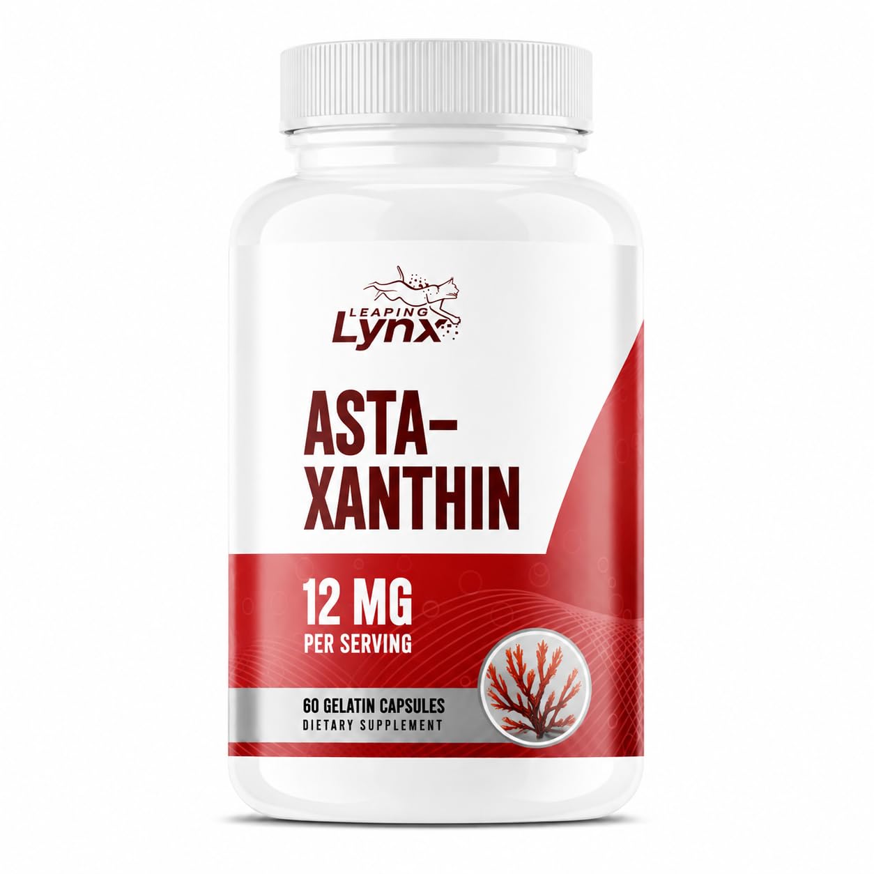 Leaping Lynx Astaxanthin 12mg Capsule 60 Count
