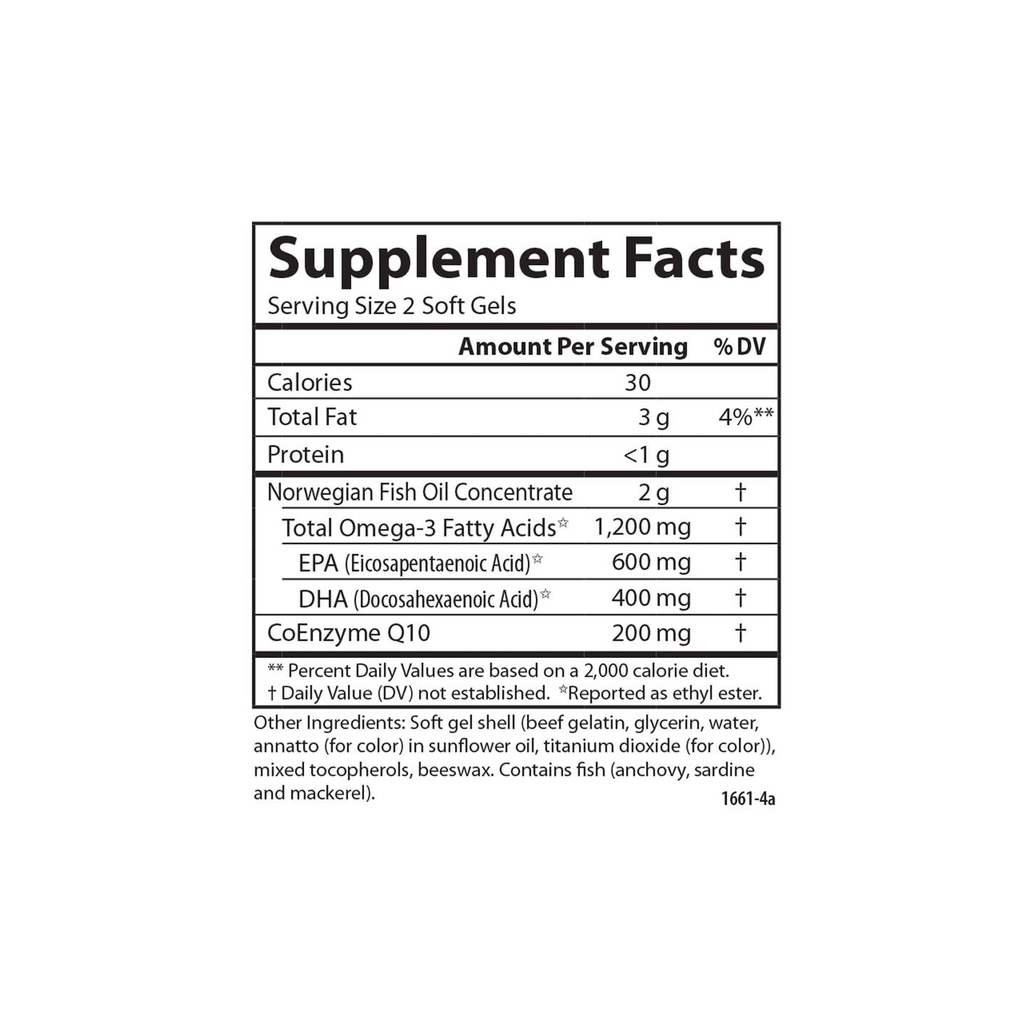 Carlson Super Omega-3 Gems + CoQ10 Softgels 60