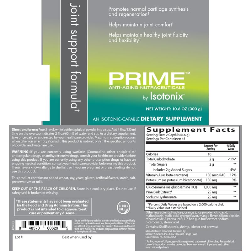PRIME Joint Support Formula Powder 10.6 oz
