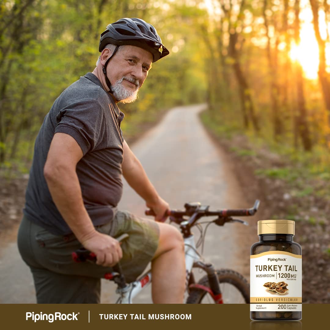 Piping Rock Turkey Tail Mushroom Capsules 200 Count