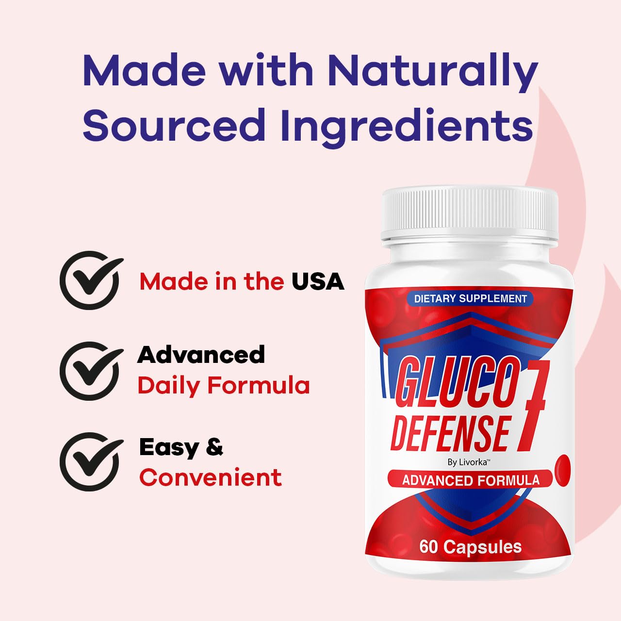 LIVORKA GlucoDefense 7 Capsules, 300 Capsules
