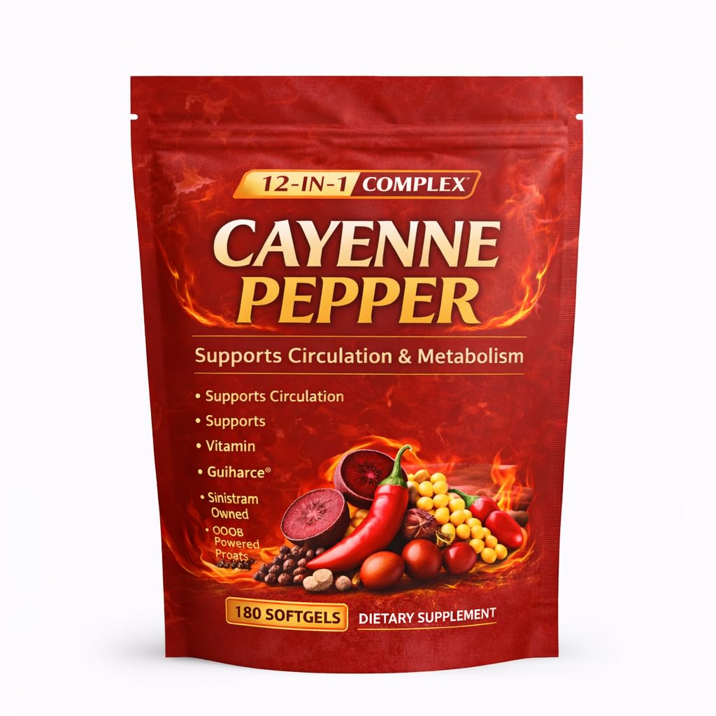 Saphily Heartfelt Creation Cayenne Pepper Softgels 180 Softgels
