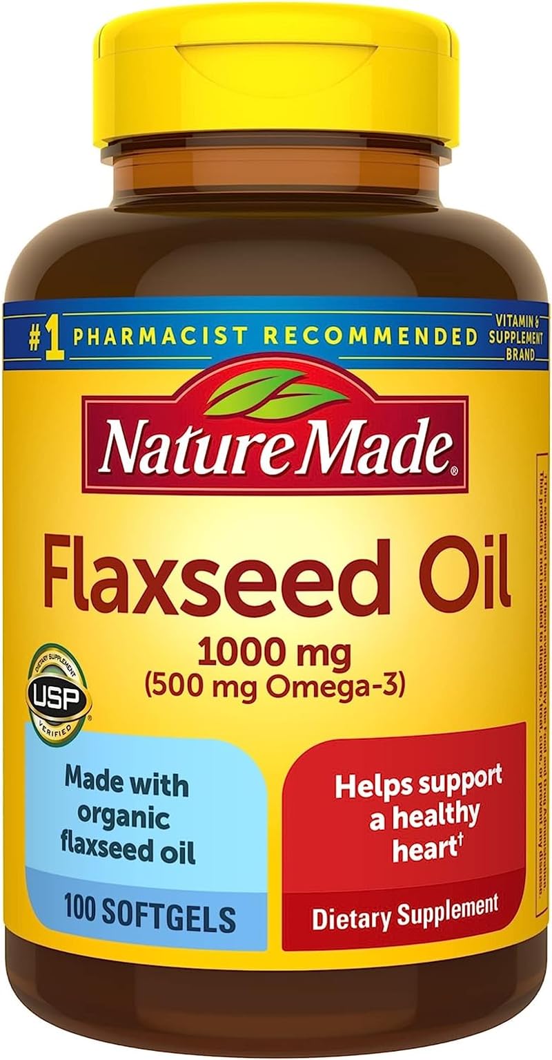 Nature Made Flaxseed Oil 1000 mg Softgels 400 Count