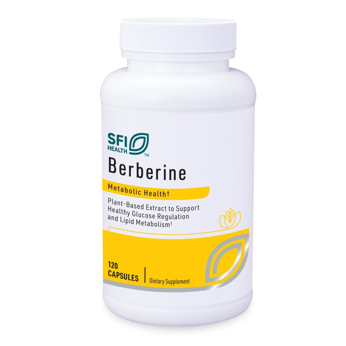SFI Health Berberine HCI 500mg Capsule, 120 Count