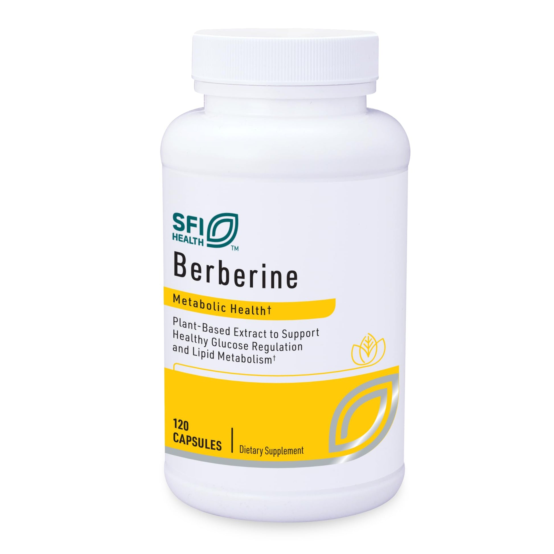 SFI Health Berberine HCI 500mg Capsule, 120 Count