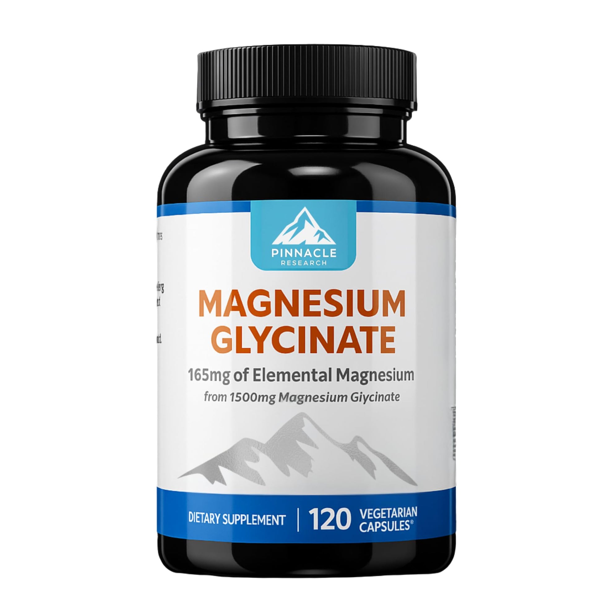 Pinnacle Research Magnesium Glycinate Advanced Strength Capsules, 120 Count