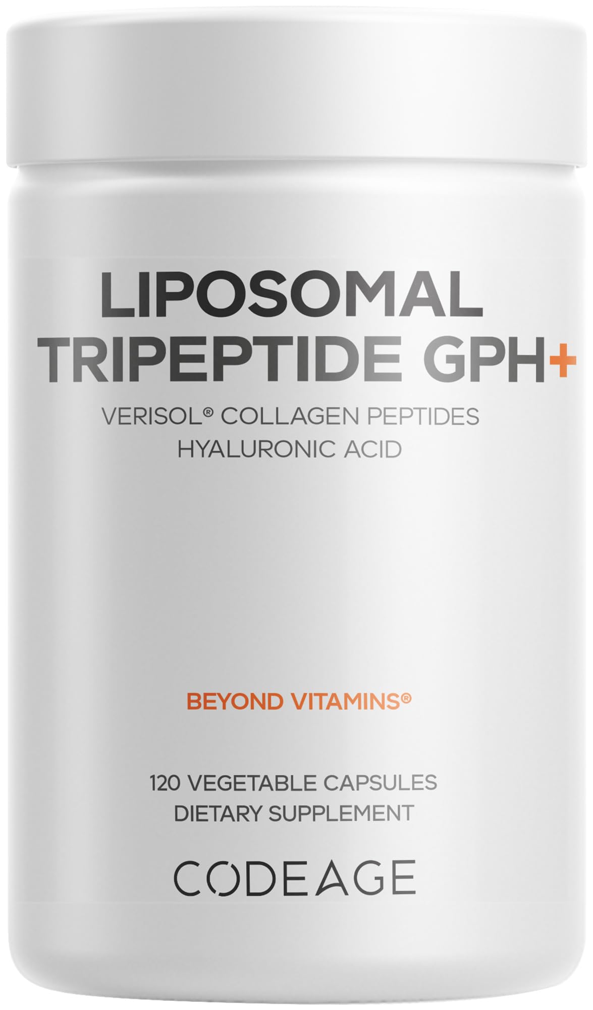 Codeage Liposomal Tripeptide GPH+ Supplement Capsules 120 Count