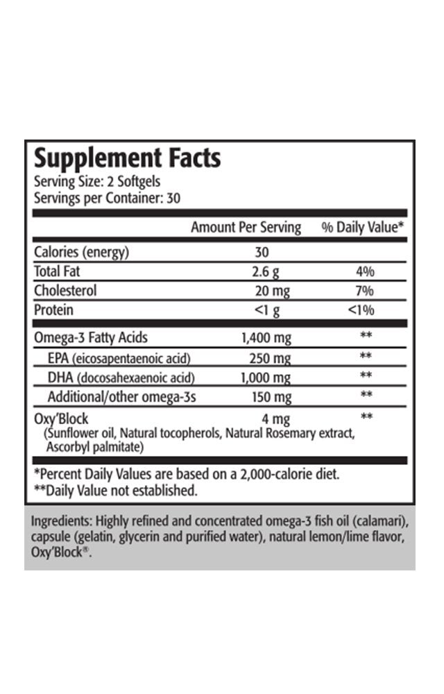 Res-Q Calamarine DHA Omega-3 Fish Oil Capsules, 60 Capsules