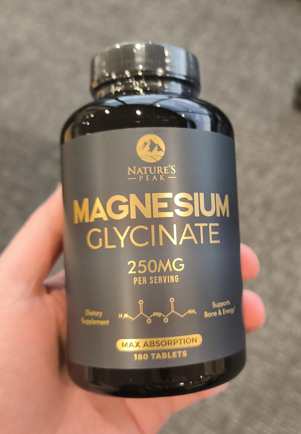 Nature's Peak Magnesium Glycinate Supplement Capsules 180 Count