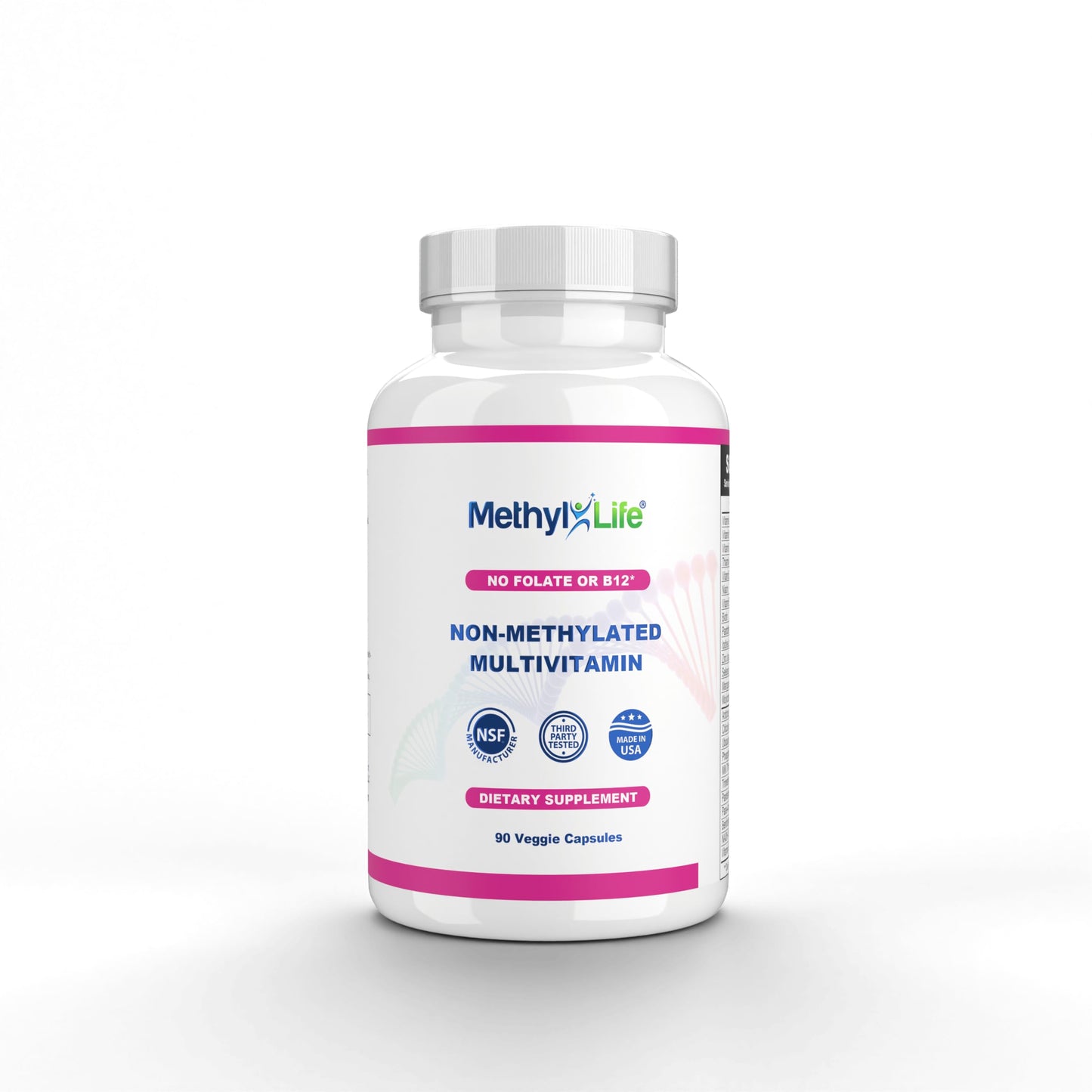 Methyl-Life Non-Methylated Multivitamin Capsules, 90 Count