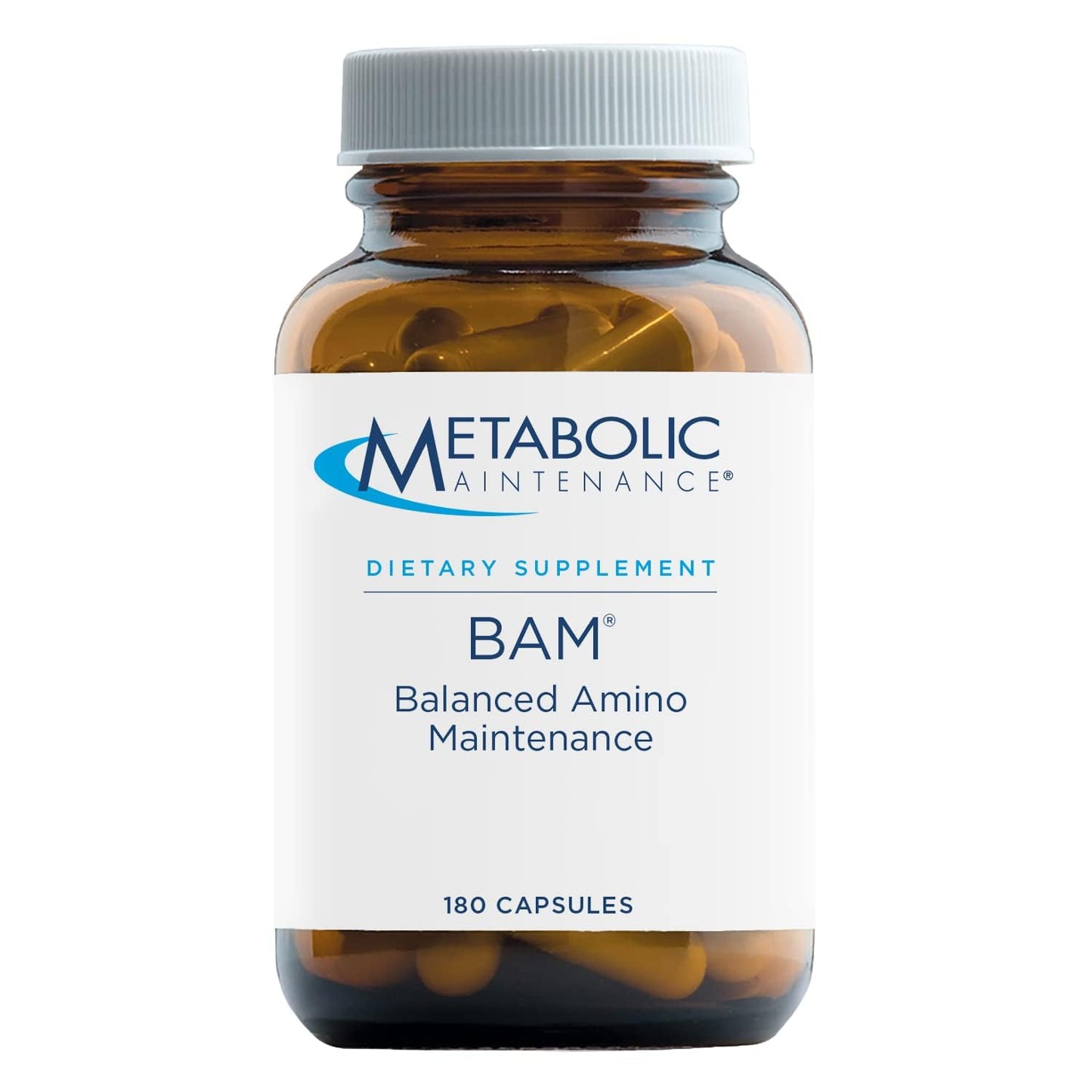 Metabolic Maintenance BAM - Essential Amino Acid Formula - Supports Energy & Brain Function - Hypoallergenic - 180 Capsules