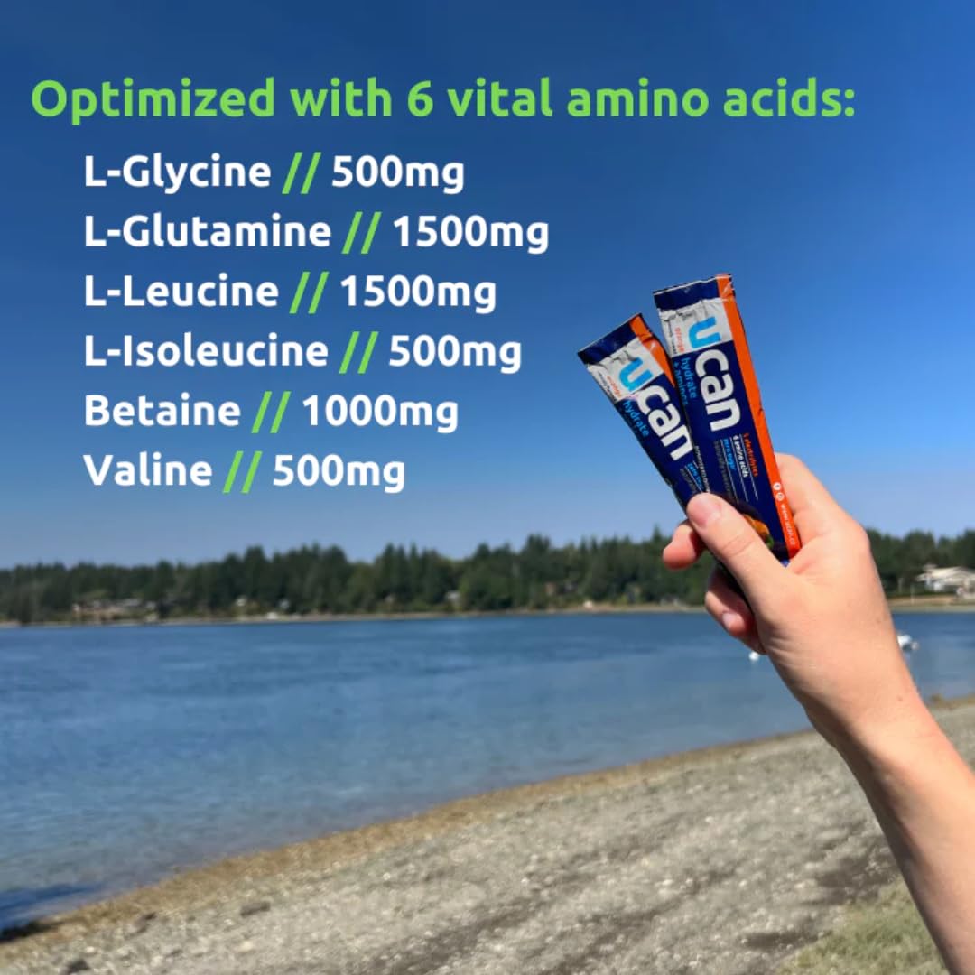 UCAN Hydrate + Aminos Powder, Orange, 7 Ounce