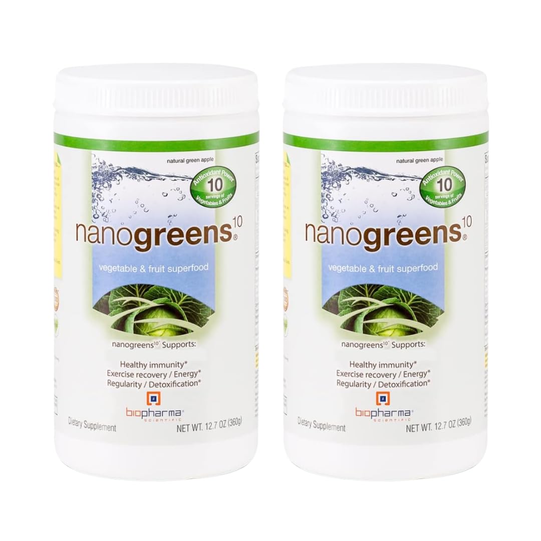 Generic NanoGreens Green Apple Powder, 25