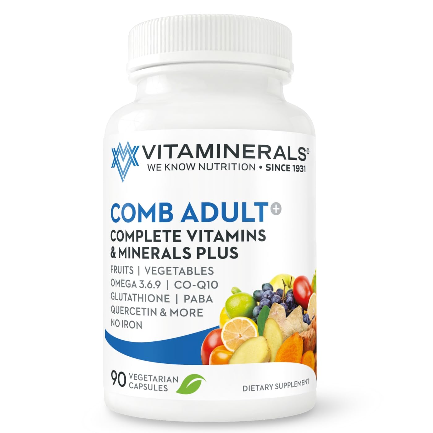 Vitaminerals CombAdult Comprehensive Vitamin & Mineral Formula Capsules 90 Count