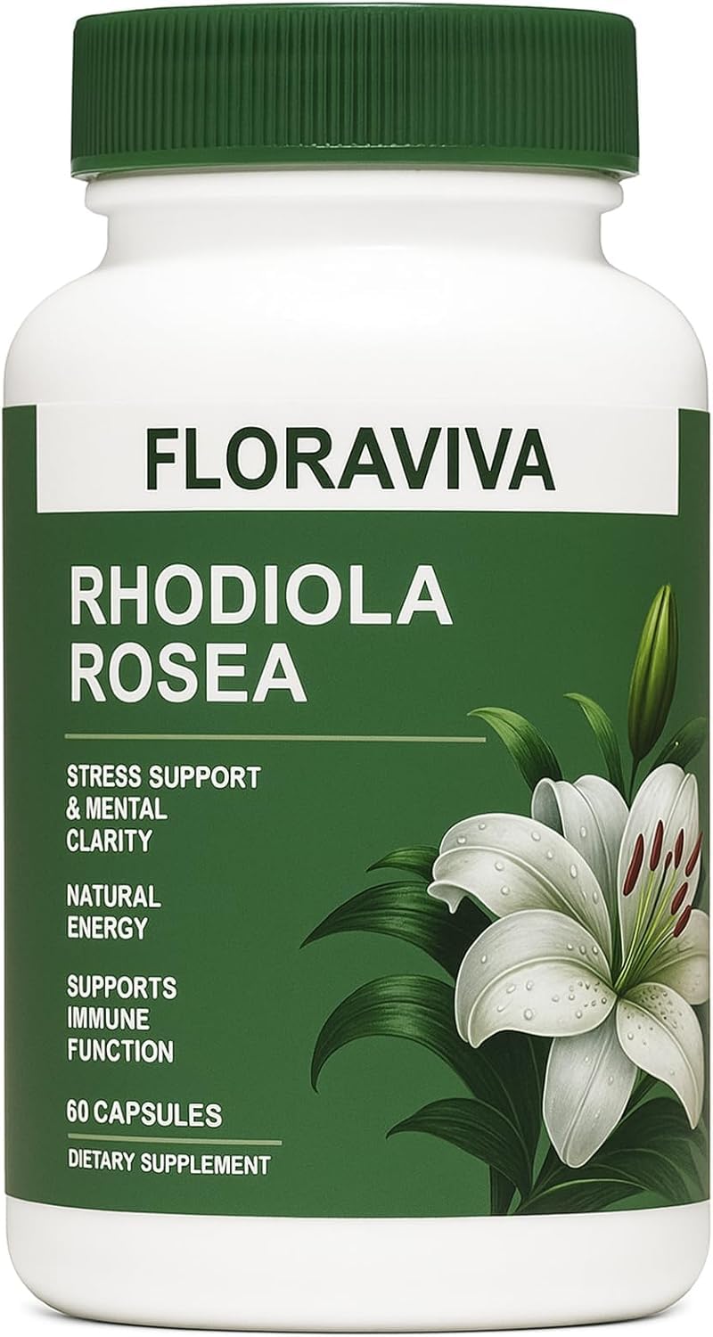NO BALD Floraviva Rhodiola Rosea Supplement 500mg 60 Capsules
