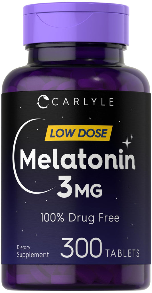 Carlyle Melatonin 3mg Tablets, 300 Count