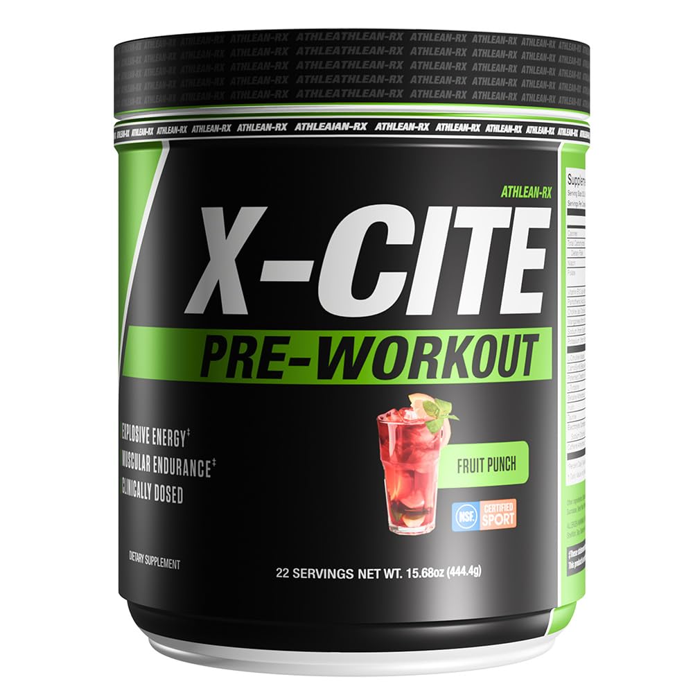 ATHLEAN-RX X-CITE Pre-Workout Powder 15.61 Ounce