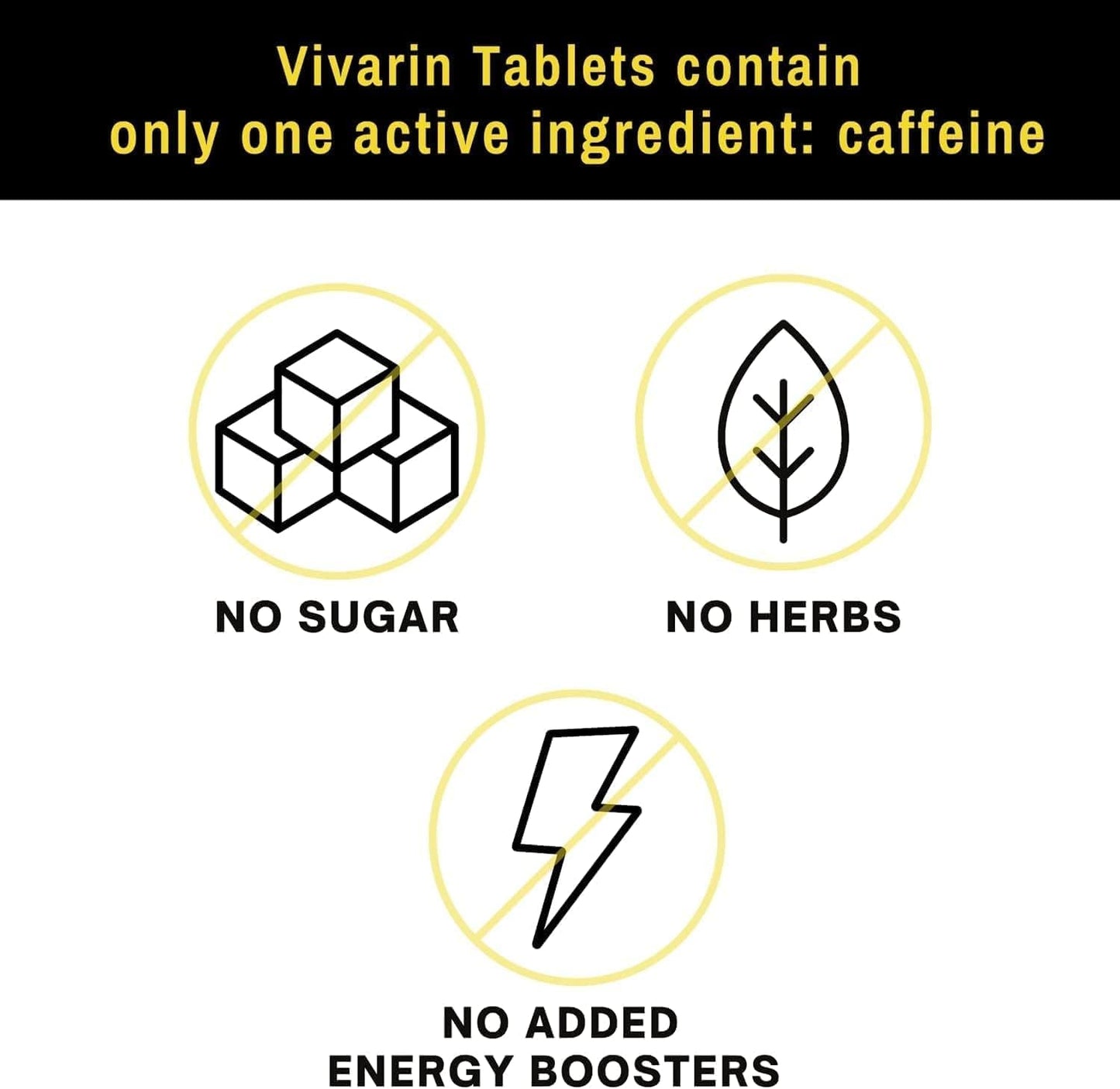 Vivarin Caffeine Tablets 200mg, 48 Tablets