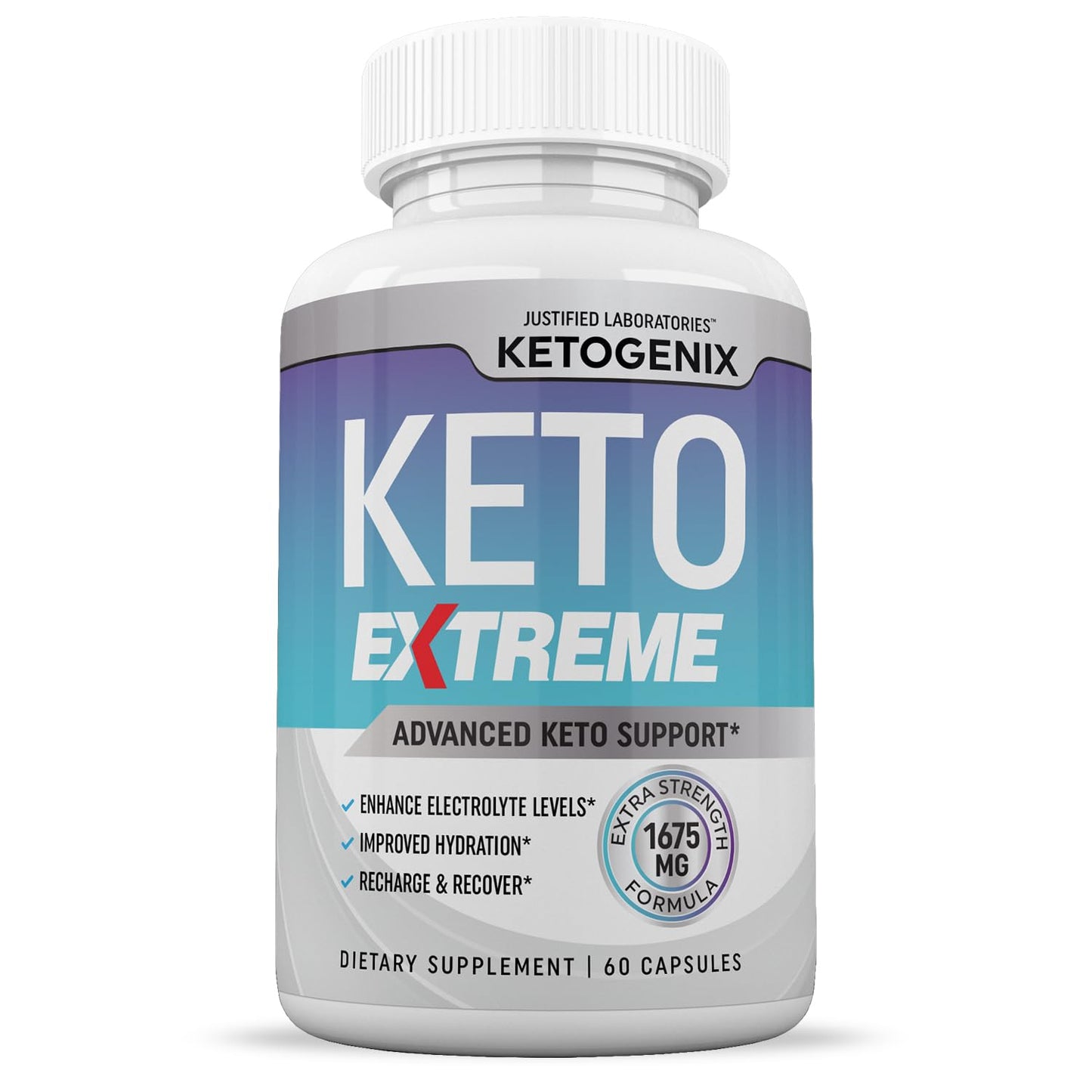 Justified Laboratories Ketogenix Extreme Keto Pills 1675MG Capsule, 300 Capsules