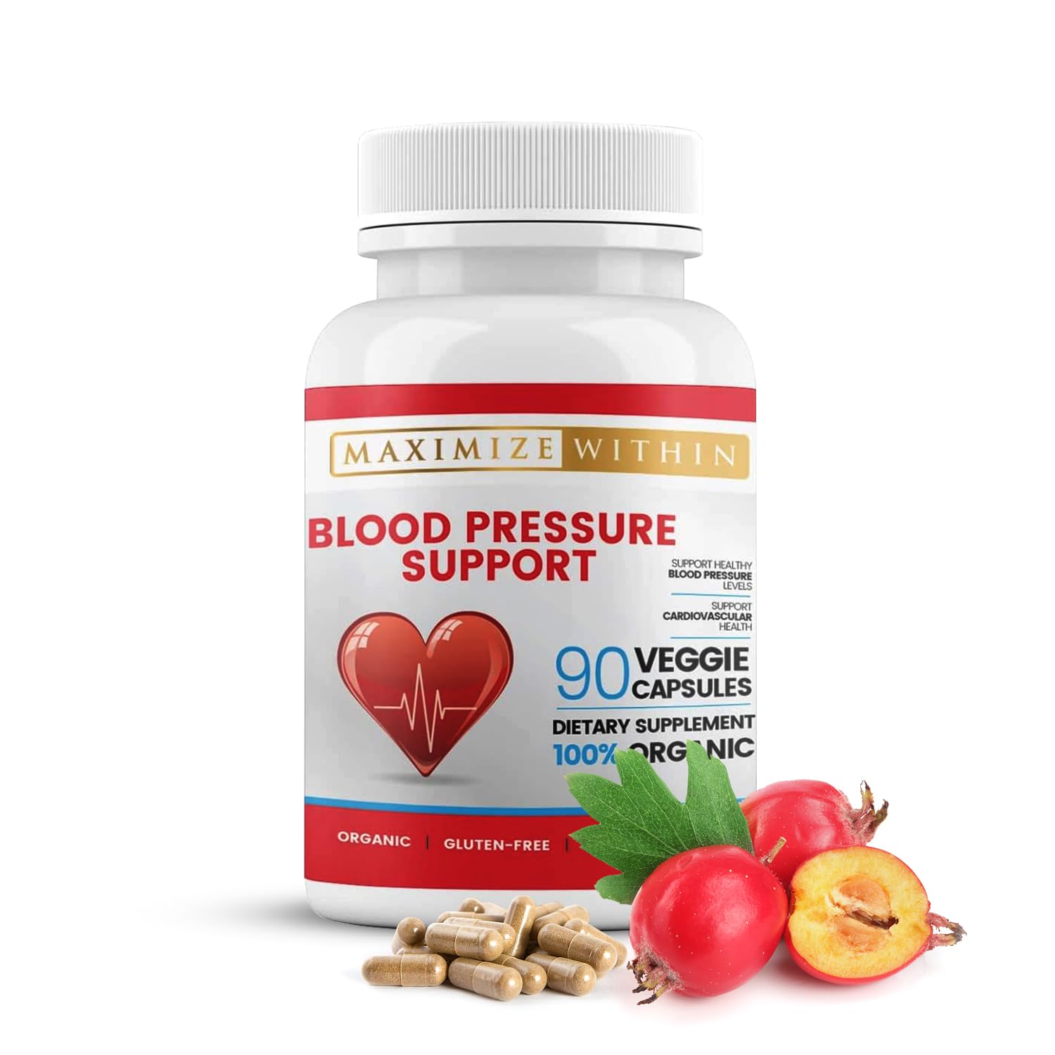 Maximize Within Premium Blood Pressure Support Supplements Capsule 1 Count