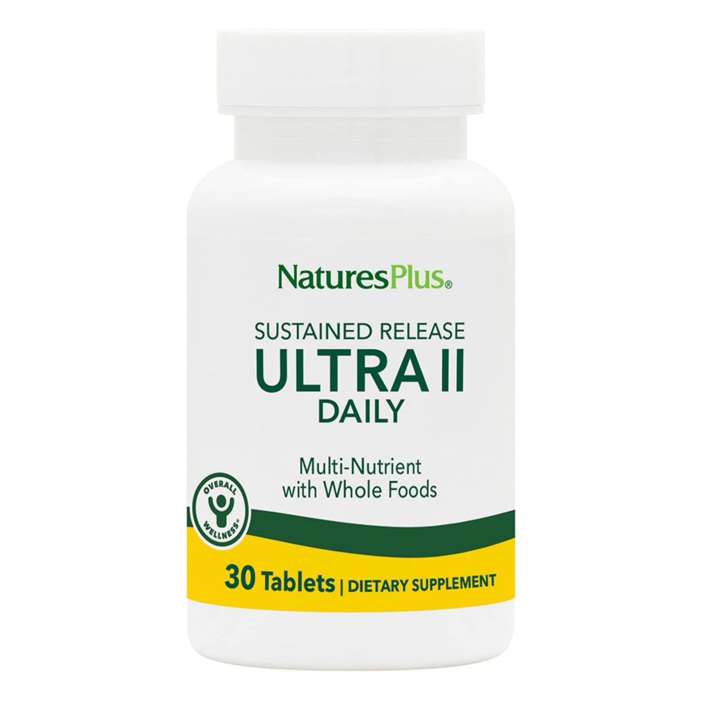NaturesPlus Ultra II Daily Multivitamin with Whole Foods Tablet, 30 Count