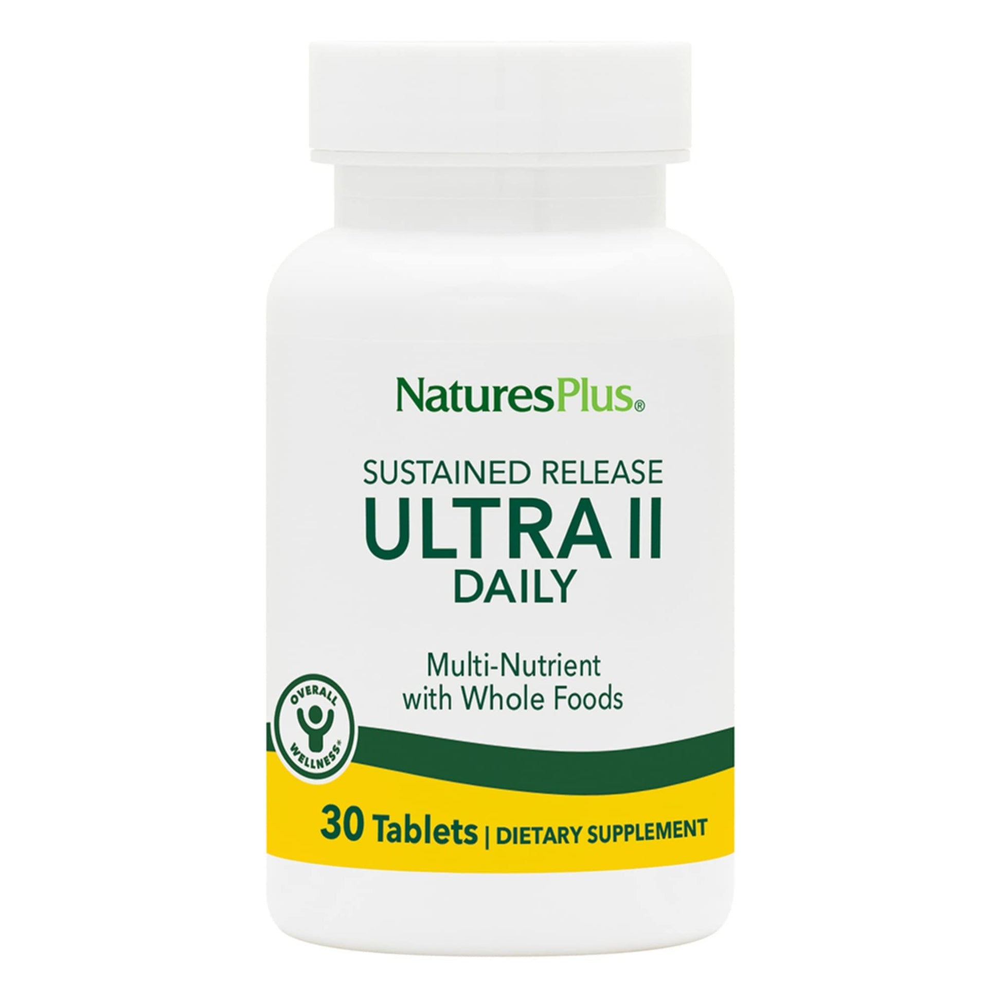 NaturesPlus Ultra II Daily Multivitamin with Whole Foods Tablet, 30 Count