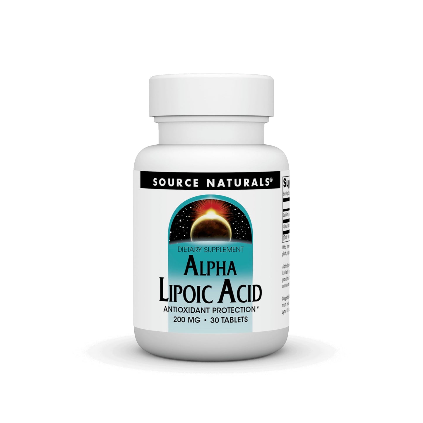 Source Naturals Alpha Lipoic Acid 200 mg Tablet, 30 Tablets