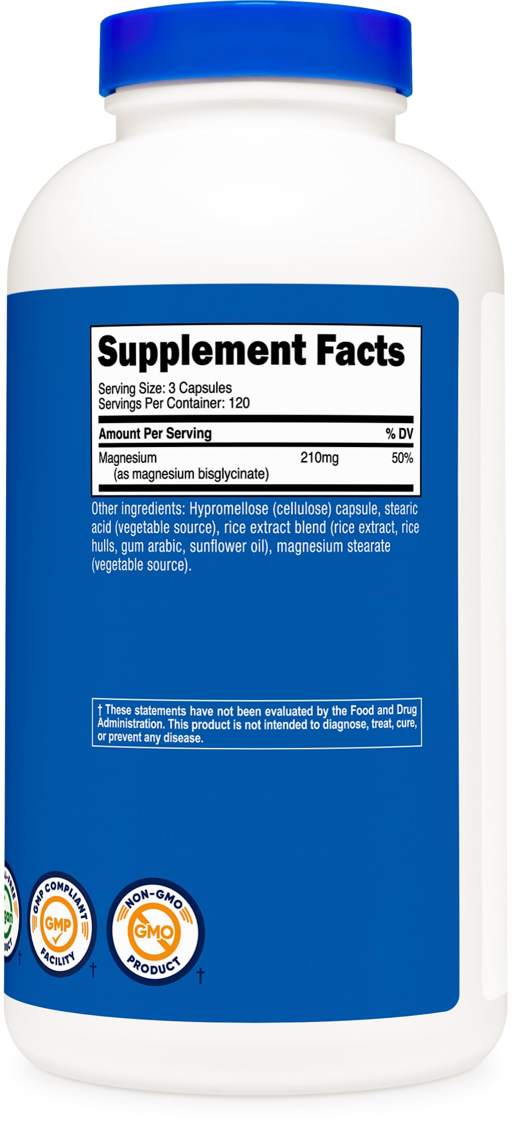 Nutricost Magnesium Glycinate Capsules 360 Count