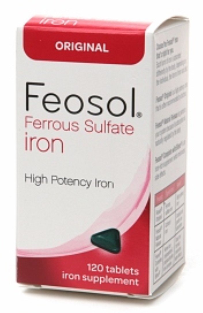 Feosol Ferrous Sulfate Iron Tablets 4 Pack