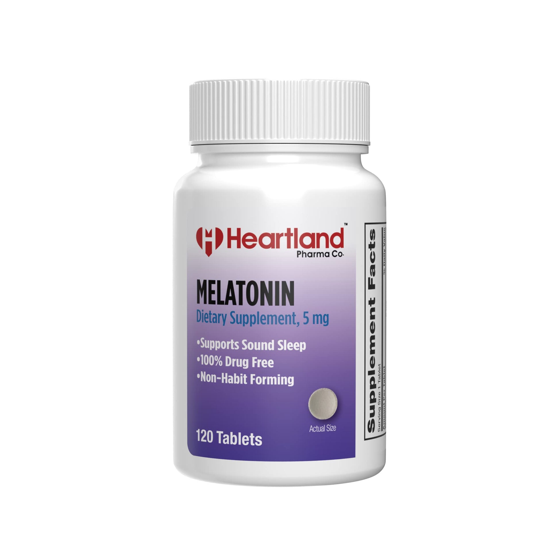 Heartland Pharma Melatonin 5mg Tablet, 120 Count