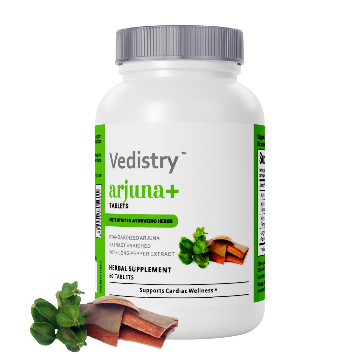 Vedistry Arjuna Bark Extract Supplement Tablet, 60 Tablets