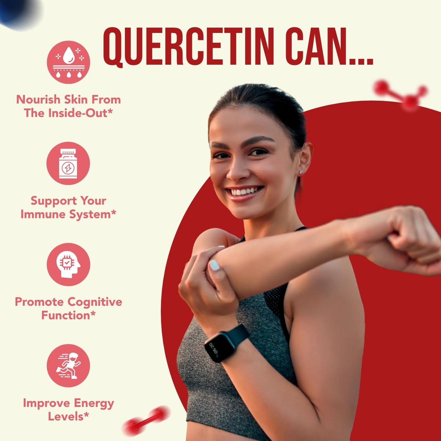 Healthy Way Quercetin 500mg Capsules, 200 Count