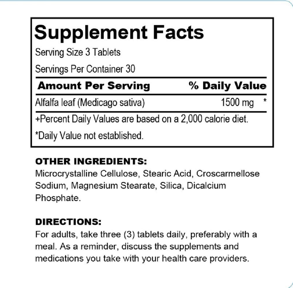 Esmond Natural Alfalfa - Celery & Black Cherry, 270 Tablets