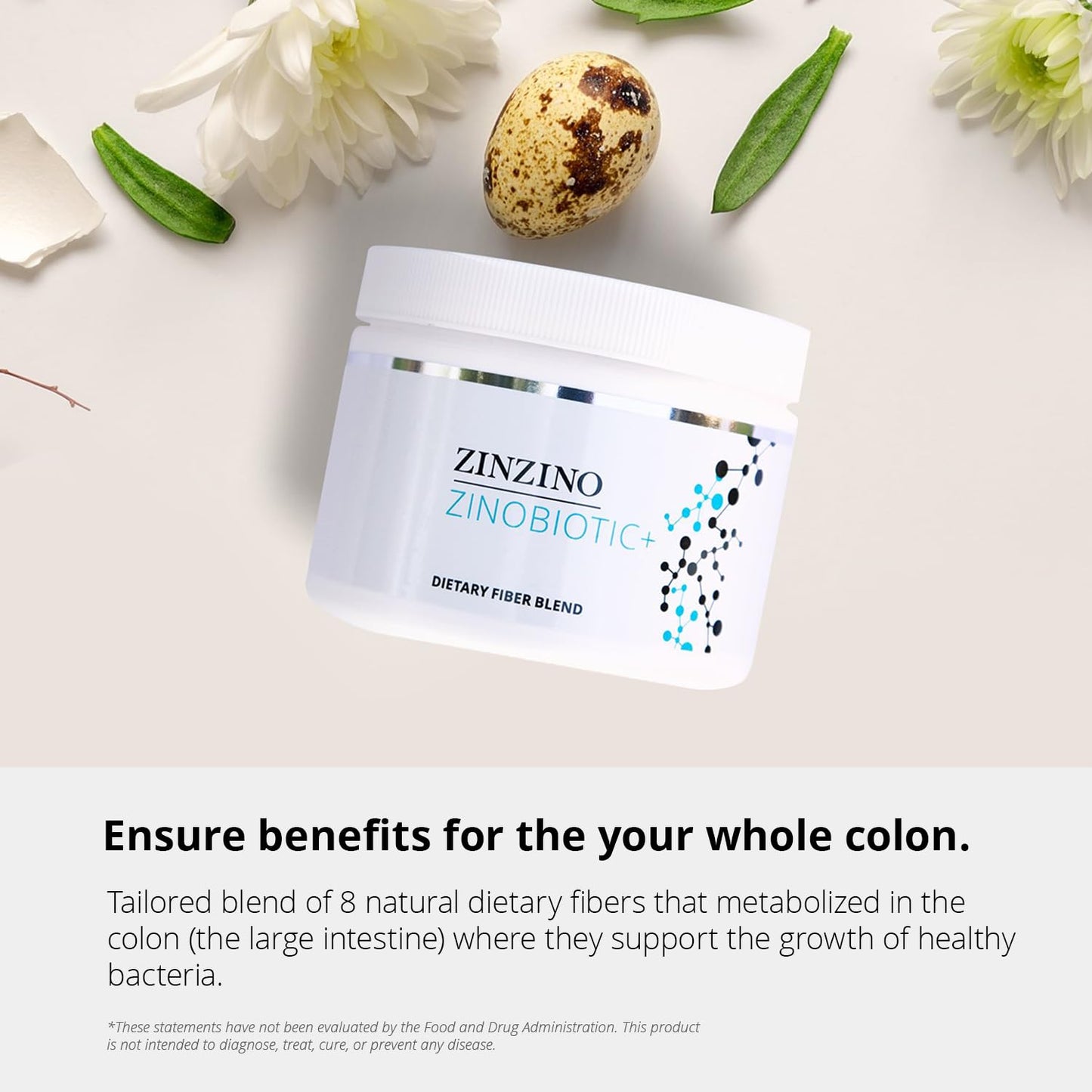 ZINZINO ZinoBiotic+ Fiber Blend Powder 6.3 oz