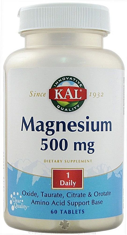KAL Once Daily Magne 500 mg Tablets, 60 Count