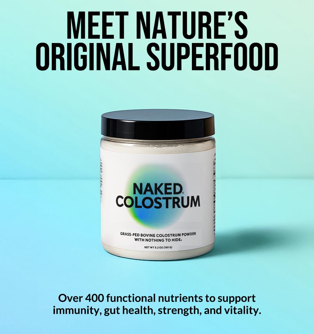 NAKED Colostrum Powder 5.3 oz, 150 Servings