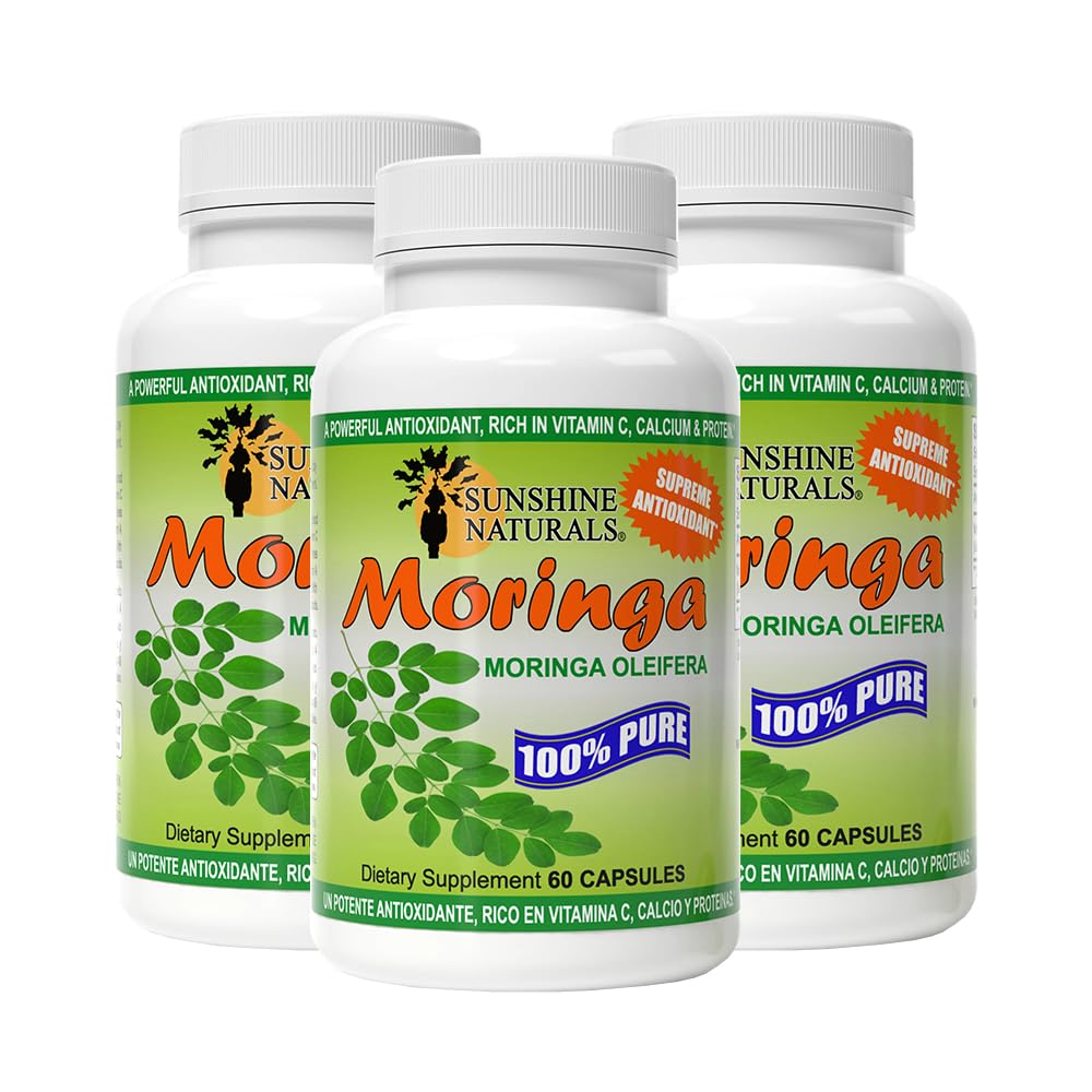 Sunshine Naturals Moringa Dietary Supplement Capsule 360