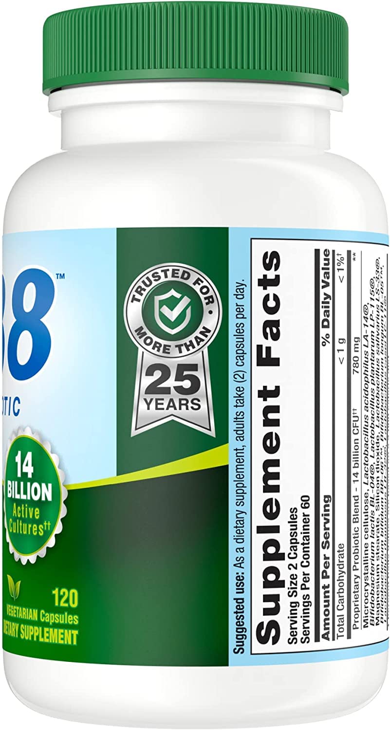 Nutrition Now PB8 Pro-Biotic Vegetarian Acidophilus Capsules, 360 Count